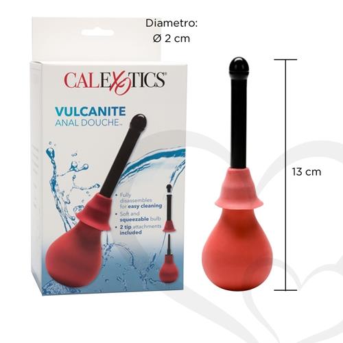 Vulcanite ducha anal con accesorio