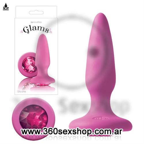 Joya anal rosa de 3 cm